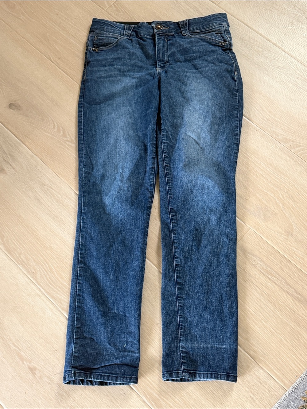 Democracy Absolution Jeans Size 10 Dark Wash Straight Leg Mid Rise Classic Denim